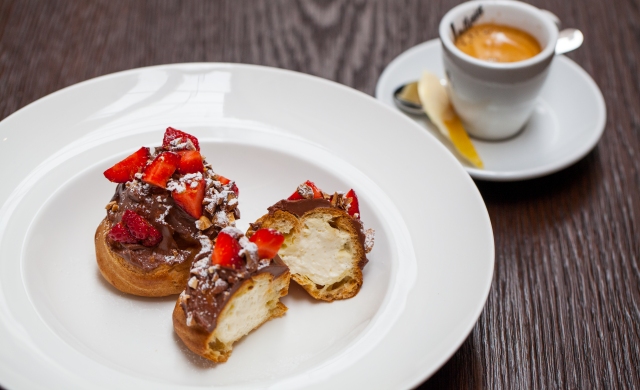 Profiteroles at Bistecca Tuscan Steakhouse