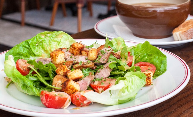 French duck salad at Balzac, Singapore