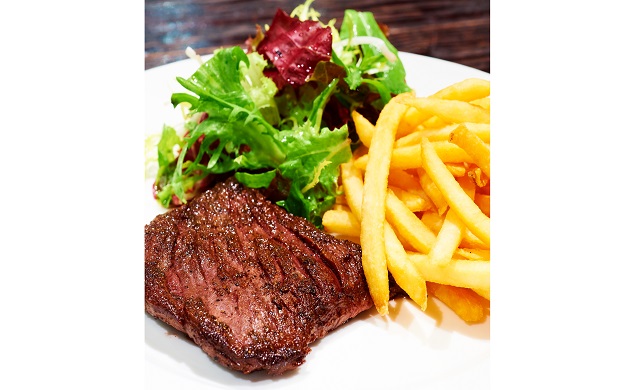 Wagyu minute steak and fries at Fordham & Grand, Singapore