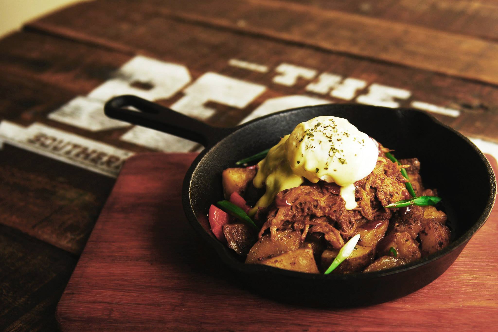 The Beast Southern Comfort Brunch - Pulled Pork Hash