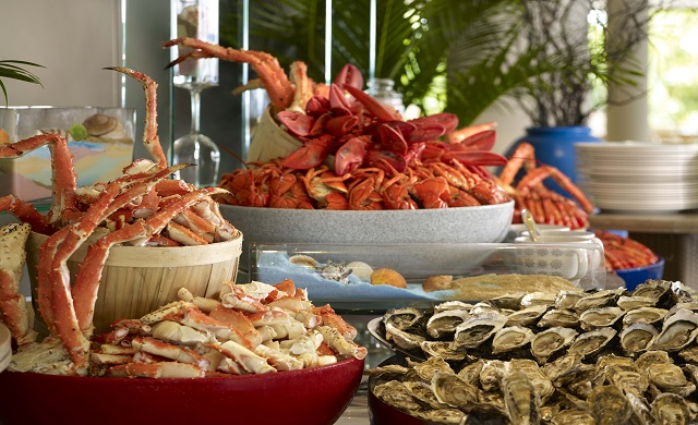 Seafood at Sunday Garden Party, Shangri-La’s Rasa Sentosa Resort, Singapore