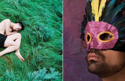 Left: 'Untitled' by Ren Hang / Right: 'The New Pre-Raphaelites #11' by Sunil Gupta