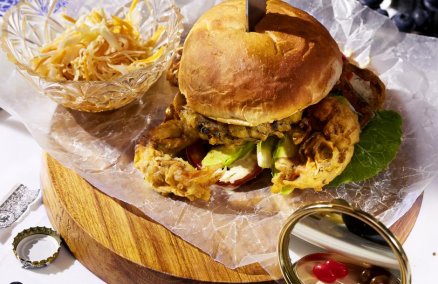 Single Decker Soft Shell Crab Burger