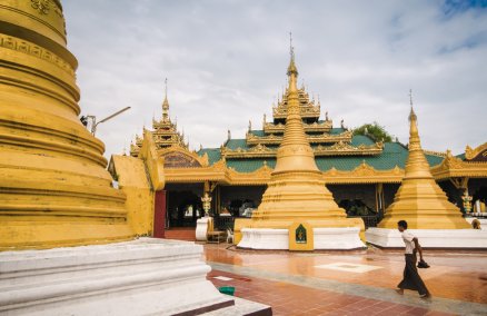 Golden Pagoda in Myawaddee