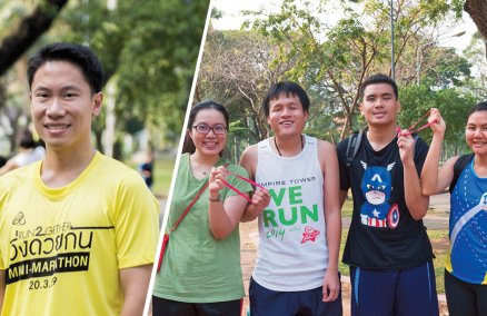 From left: Chatchai, Piriya, Suwit, Sutham and Nattaya