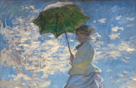 "Woman with a Parasol" By Claude Monet