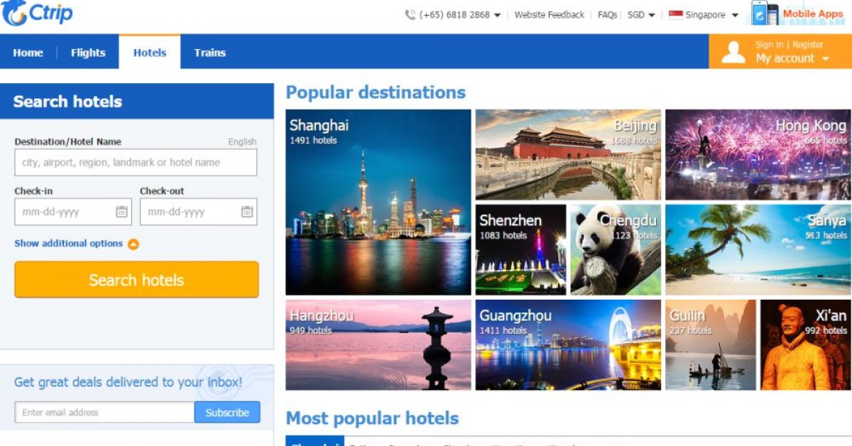 ctrip travel agent