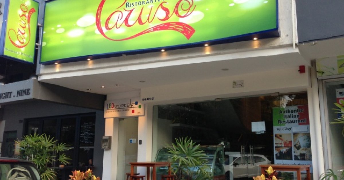 Italian restaurant Caruso now open at Bukit Timah BK Magazine Online